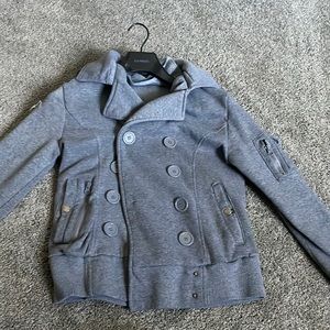Grey Pea coat